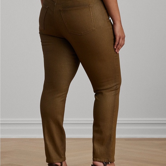 NWOT Laure Ralph Lauren High-Rise Straight Ankle Jeans - Picture 2 of 10